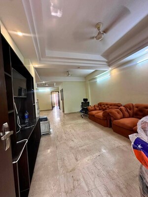 Living Room in 3 BHK Builder Floor at Sushant Lok I – for Rent