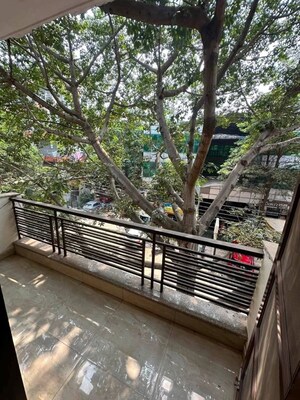 Balcony in 3 BHK Builder Floor at Sushant Lok I – for Rent