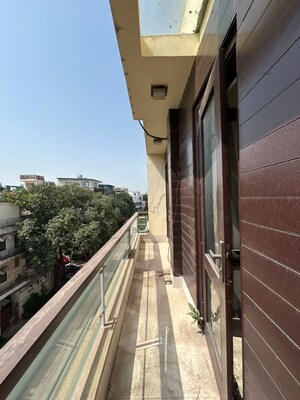 Balcony in 4 BHK Builder Floor at Greater Kailash I – for Rent
