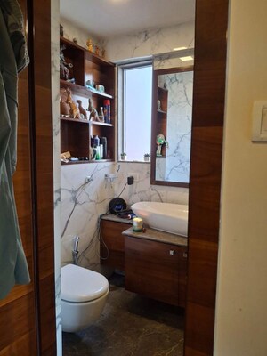 Bathroom in 3 BHK Apartment at Man Shanti Sadan, Bandra West – for Rent
