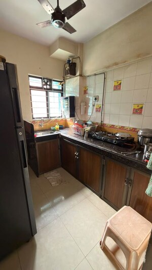 Kitchen in 1 BHK Apartment at Rutu Estate, Brahmand – for Rent