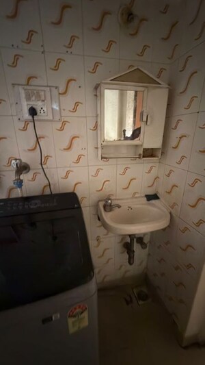 Bathroom in 1 BHK Apartment at Rutu Estate, Brahmand – for Rent