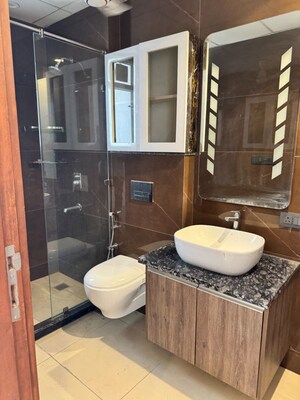 Bathroom in 3 BHK Apartment at Anant Raj Estate Plots, Sector 63a – for Rent