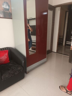 Living Room in 1 BHK Apartment at Mahavir Heights Ghansoli, Ghansoli – for Rent