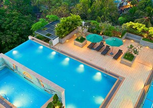 Swimming Pool in 3 BHK Apartment at Naman Habitat, Andheri West – for Rent
