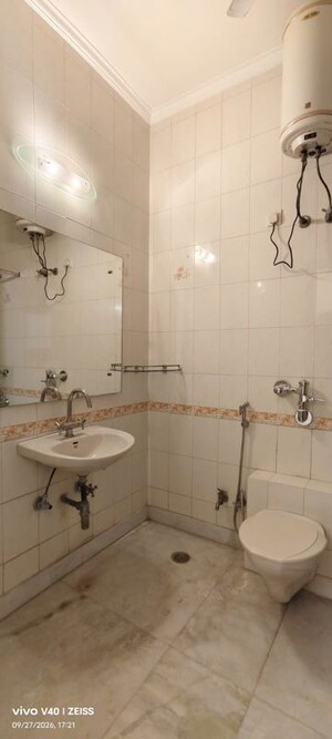 Bathroom in 4 BHK Builder Floor at Greater Kailash I – for Rent