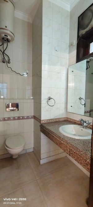 Bathroom in 4 BHK Builder Floor at Greater Kailash I – for Rent