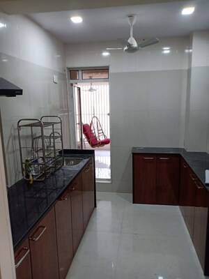 Kitchen in 2 BHK Apartment at Aastha Heights, Goregaon West – for Rent