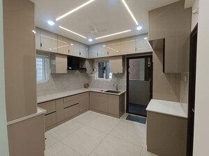 Kitchen in 3 BHK Apartment at Lansum Eden Gardens, Kondapur – for Rent