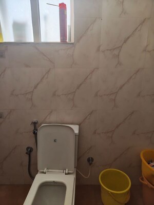 Bathroom in 3 BHK Apartment at Dhakoli – for Rent
