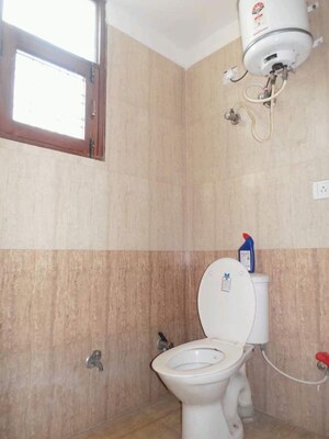 Bathroom in 3 BHK Builder Floor at Palam Vihar Residents Association, Palam Vihar – for Rent