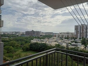 Balcony in 3 BHK Apartment at Hallmark Skyrena, Narsingi – for Rent