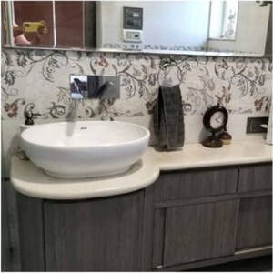 Bathroom in 3 BHK Apartment at Sanjeev Enclave, Andheri West – for Rent