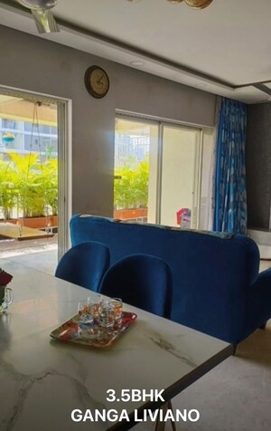 Living Room in 3.5 BHK Apartment at Goel Ganga Liviano, Kharadi – for Sale