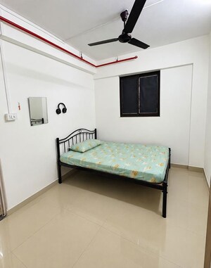 Bedroom in 1 BHK Apartment at Raymond Aashiyana, Vartak Nagar – for Rent
