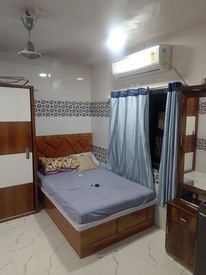 Bedroom in 1 BHK Apartment at Bhakti Society, Kalwa – for Rent