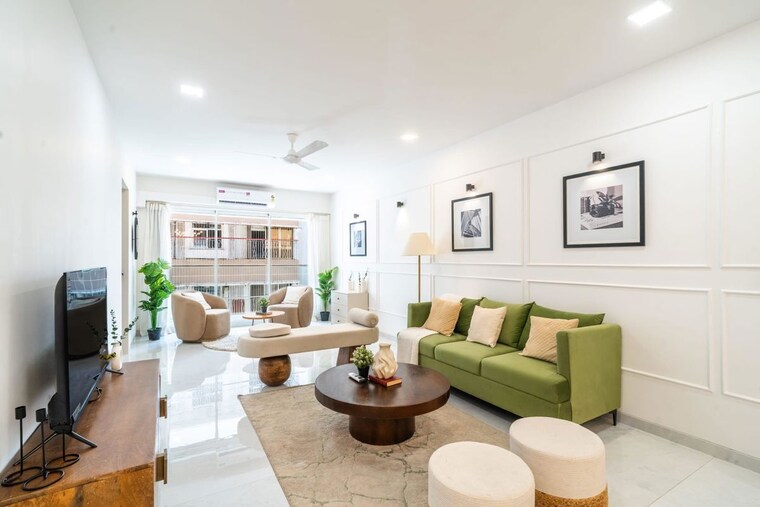 Living Room, unique-aura-mumbai 3 Bedroom 1100 Sq.Ft. Apartment In Santacruz West Mumbai 10771150
