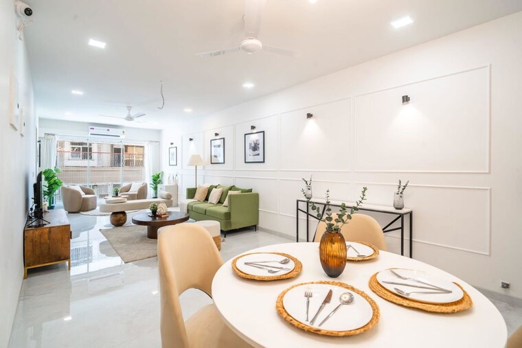 Living Room, unique-aura-mumbai 3 Bedroom 1100 Sq.Ft. Apartment In Santacruz West Mumbai 10771150
