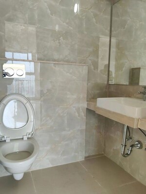 Bathroom in 2 BHK Apartment at Piramal Vaikunth, Balkum Pada – for Rent
