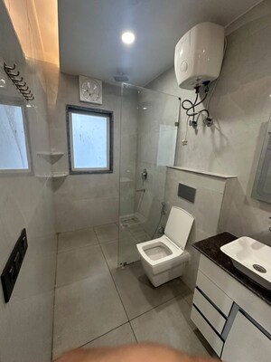 Bathroom in 2 BHK Builder Floor at Sushant Lok I – for Rent
