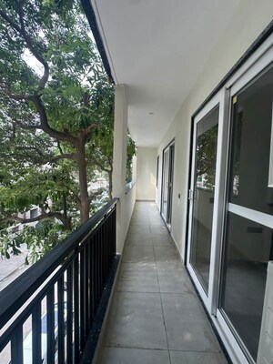 Balcony in 2 BHK Builder Floor at Sushant Lok I – for Rent