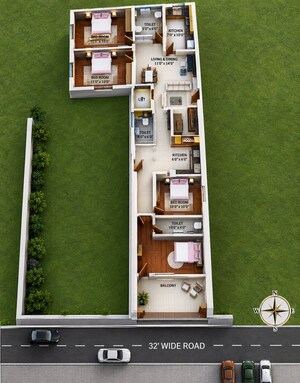Master Plan in 2 BHK Builder Floor at Laxmanpur – for Sale
