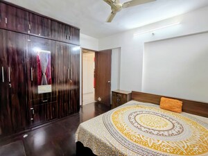 Bedroom in 2 BHK Apartment at Lakshmi Ivana, Wakad – for Rent