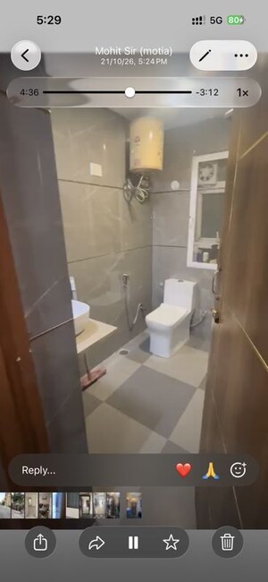 Bathroom in 3 BHK Apartment at BPTP Park Towers, Sector 77 – for Sale