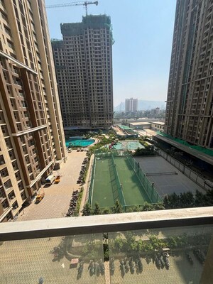 Balcony in 2 BHK Apartment at Dosti West County Phase 4 Dosti Pine, Balkum Pada – for Rent