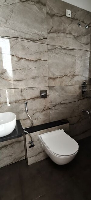 Bathroom in 3 BHK Apartment at Vyas Whispering Wind Phase II, Baner – for Rent