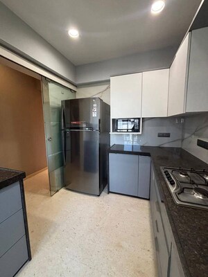 Kitchen in 3 BHK Apartment at Mount Mary Bandra, Bandra West – for Rent