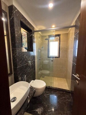 Bathroom in 3 BHK Apartment at Mount Mary Bandra, Bandra West – for Rent