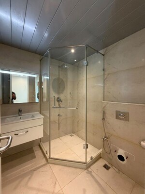 Bathroom in 4 BHK Apartment at Kasturi Epitome, Wakad – for Rent