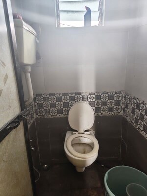 Bathroom in 1 BHK Apartment at Kopar Khairane – for Rent