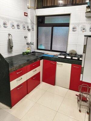 Kitchen in 1 BHK Apartment at Sai Srishti Apartment, Mira Road – for Sale