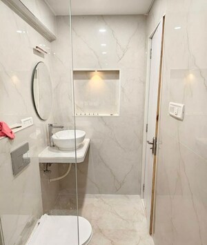 Bathroom in 3 BHK Apartment at Juhu – for Rent