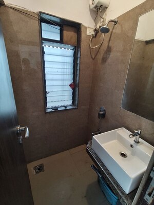Washroom in 2 BHK Apartment at Chandak 34 Park Estate, Goregaon West – for Rent