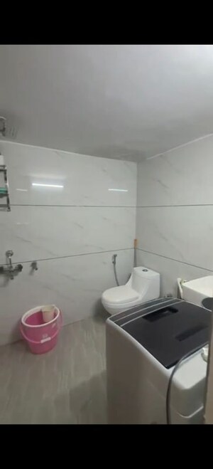 Bathroom in 1 BHK Builder Floor at Kailash Hills – for Rent