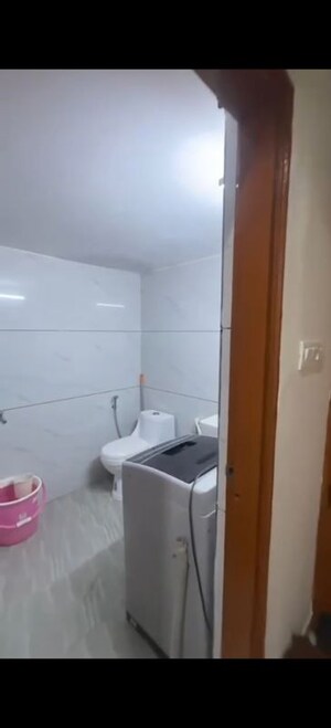Bathroom in 1 BHK Builder Floor at Kailash Hills – for Rent