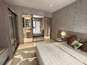 Bedroom in 2 BHK Apartment at Aurum Q Residences, Ghansoli – for Sale