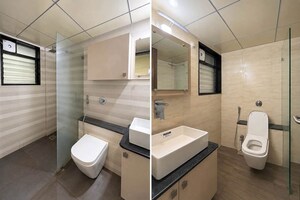 Bathroom in 3 BHK Apartment at Union Park Khar West, Khar West – for Rent