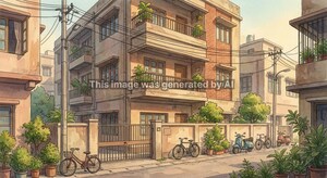  Apartment – Exterior View View at Rajdanga Gardens - for Sale
