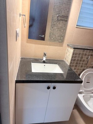 Bathroom in 3 BHK Apartment at DNR Arista, Bellandur – for Rent