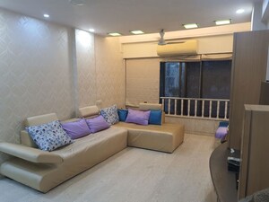 Living Room in 2.5 BHK Apartment at Joanna Apartment, Bandra West – for Rent