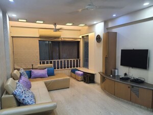 Living Room in 2.5 BHK Apartment at Joanna Apartment, Bandra West – for Rent