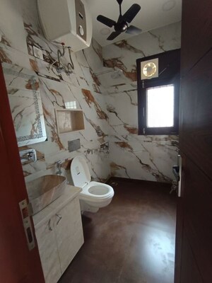 Bathroom in 3 BHK Builder Floor at Sushant Lok I – for Rent