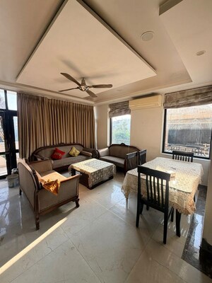 Living Room in 2 BHK Builder Floor at Malviya Nagar – for Rent