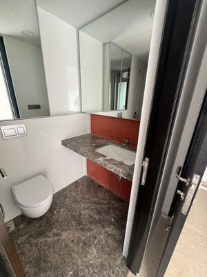 Balcony in 3 BHK Apartment at Lodha The Park Tower 6, Worli – for Rent