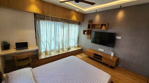 Kitchen in 3 BHK Apartment at Transcon Triumph Tower 2, Andheri West – for Rent