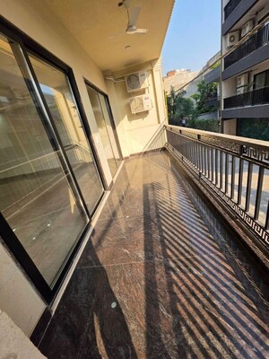 Balcony in 3 BHK Builder Floor at Saket – for Rent
